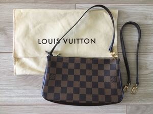 【極美品／純正保存袋付き】 LOUIS VUITTON ルイ・ヴィトン　ダミエ　ポーチ バッグ ハンドバッグ ミニバッグ　FL1004