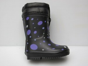 セール 15.0cm e-style ESTJ42001 パープル 防水 防雪 防寒 スパッツ カバー 付 子供 キッズ 雪用 長靴 レイン シューズ ブーツ 雪遊び