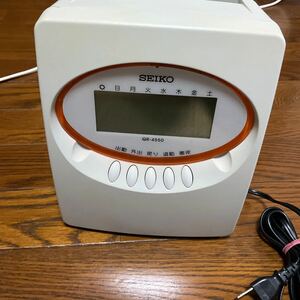 動作確認済み】SEIKO セイコー セイコープレシジョン タイムレコーダー QR-4550 タイムカード