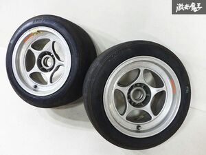 ●ENKEI エンケイ FORMULA フォーミュラ 13インチ 実測値 8J ＋0 センターロック 軽量 ホイール 2本セット タイヤ付 競技用 即納