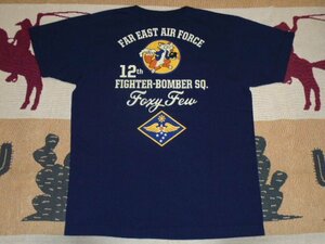 24 東洋 バズリクソンズ BR79407 128 ネイビー L 半袖 Tシャツ 12th FTR-BOMB SQ. FOXY FEW 