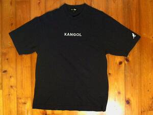 ★色落ち★カンゴール★KANGOL★胸ロゴ刺繍 半袖Tシャツ クルーネック　コットンTシャツ M 濃紺