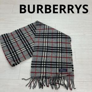 BURBERRYS バーバリー ラムウール マフラー チェック W24387