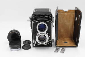 美品☆Minolta Autocord III Rokkor 75mm f3.5 TLR Medium Format Camera ミノルタ オートコード III 二眼レフ 完動品 ###10769