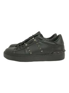 VALENTINO GARAVANI◆ROCKSTUD UNTITLED/スタッズ/ローカットスニーカー/38 1/2/BLK/TUA01W2