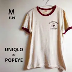 UNIQLO×POPEYE ポパイ　77周年記念 リンガーTシャツ　Mサイズ