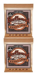 即決◆新品◆送料無料ERNIE BALL 3550 ×2 [10-50] Earthwood Extra Light Phosphor Bronze 3セットパック アコースティックギター弦