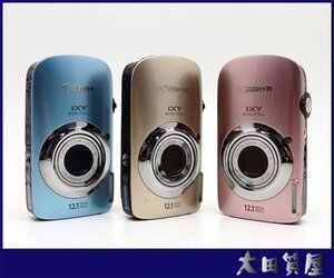 40)質屋★CANON IXY DIGITAL 510 IS（PC 1356）約1210万画素/光学ズーム 約4.0倍★カラー/ブルーゴールドピンク３点おまとめ 中古★１円～