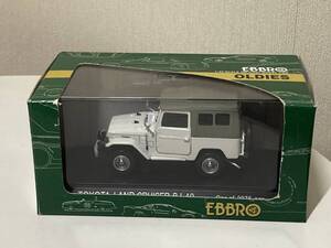 送料無料　1/43 エブロ EBBRO エムエムピー(MMP)　トヨタランドクルーザー (BJ40) ホワイト ミニカー　模型　