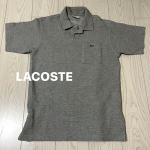 LACOSTE ラコステ ポロシャツ 半袖 サイズ：3 グレー 半袖ポロシャツ THF-63