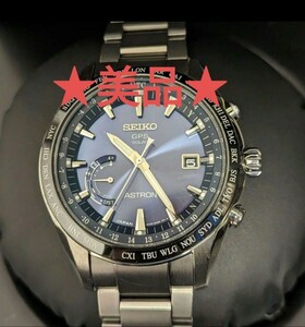 ★美品★アストロンSBXB109 チタンモデル　ダークブルー文字盤 セイコー SEIKO　ASTRON　GPSソーラー