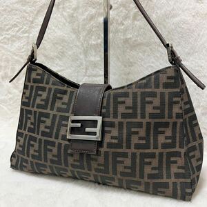 1円 FENDI フェンディ ズッカ マンマバケット ワンショルダーバッグ 肩掛け FFロゴ ハンドバッグ