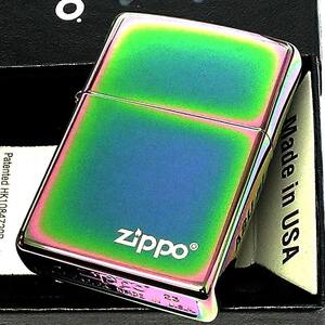 ZIPPO レインボー ジッポ ライター おしゃれ ロゴ スペクトラム シンプル かっこいい 虹色 高級感 美しい メンズ レディース