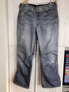 送料込 美USED BURTON バートン Analog アナログ サイズL Denim デニムプリント 送料無料