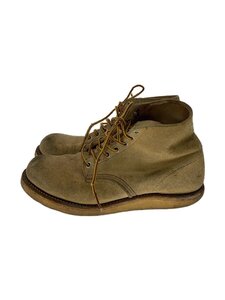 RED WING◆6-inch Classic Round/レースアップブーツ/US8.5/BEG/8167/ソール減