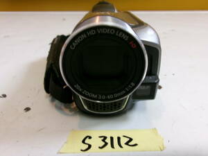 (S-3112)CANON デジタルビデオカメラ iVIS HF R10 動作未確認 現状品
