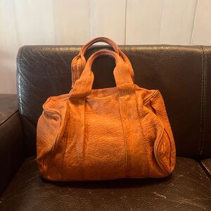 ALEXANDER WANG アレキサンダーワン　スタッズ　ハンドバッグ　ブラウン　レザー　茶色　ボストンバッグ