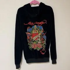 Ed Hardy ベロア　パーカー　XXL