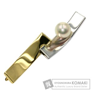 MIKIMOTO ミキモト アコヤパール 真珠 ブローチ K18イエローゴールド レディース 中古