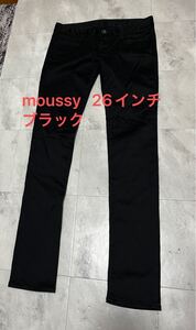 moussy/マウジー　ストレッチデニムパンツ　ブラック　黒　パンツ　デニム　　サイズ26