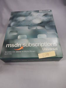 J238#中古　msdn subscription Universal XML ウェブ　サービス