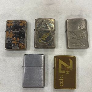 Q225-△ ◎ ZIPPO ジッポー 5点まとめセット オイルライター CABIN YES/ウッドパネル/カッパープレート/他 喫煙グッズ 0000000