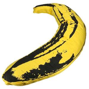 アベイシングエイプ アンディウォーホル クッション banana cushion サイズ:L バナナラージクッション 中古 BS99