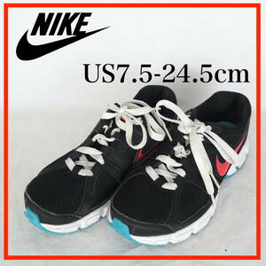 MK8581*NIKE*ナイキ*レディースランニングシューズ*US7.5-24.5cm*黒