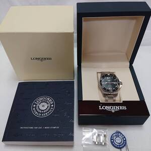 【１円スタート！！】ロンジン LONGINES L3.782.4 ハイドロコンクエスト HYDRO CONQUEST 自動巻き メンズ 腕時計 箱・取扱説明書