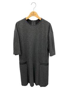 FOXEY NEWYORK COLLECTION フォクシー ワンピース 40 Space-dye Jersey Dress 34641 チャコール ギャザー