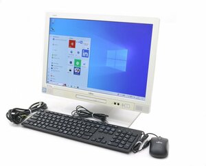 富士通 ESPRIMO K557/R Core i5-7500T 2.7GHz 8GB 500GB(SSD) DVD+-RW 19.5インチ WXGA+ 1440x900ドット Windows10 Home 64bit