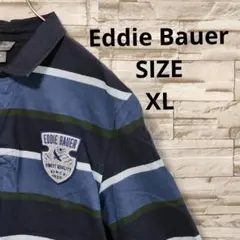 Eddie Bauer USA規格  胸ロゴワッペン ゆるだぼ ラガーシャツ