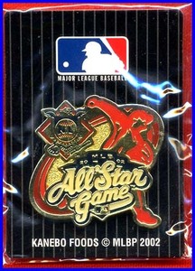 ◆ ＭＬＢ・All-star Gameナショナルリーグ/ピンバッチ◆KANEBO FOODS MLB 2002ベースボールガム◆①