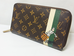 ♪売り切り 大特価 LOUIS VUITTON ルイヴィトン ジッピー・オーガナイザー M60035 モノグラムグルーム ラウンドファスナー長財布 中古♪