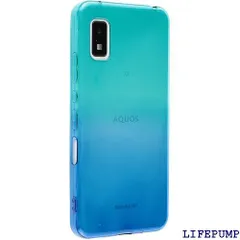 AQUOS wish2 ケース TPU グラデーション AQUOS wish ソフトケース 透明 カバー クリアケース スマホケース 薄型 保護 耐衝撃 SHG06 A104SH アクオスwish ケース doo au モバイル UQmo 07AWAB 692