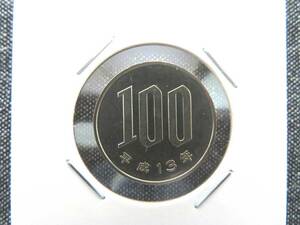 ミント/平成13年/コインホルダー/未使用/100円硬貨/平成十三年/百円/貨幣/ミント硬貨/セット出し/2001年/特年