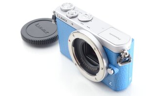 #B410 ★ショット数たった”４９０”回！新品級！★Panasonic LUMIX DMC-GM1S ボディ ブルー パナソニック ルミックス