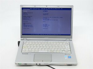 Panasonic　CF-LX3　4世代I5　4310U　4GB　BIOSまで表示　左側面に破損あり　ノートパソコン　　詳細不明　　ジャンク扱い 　
