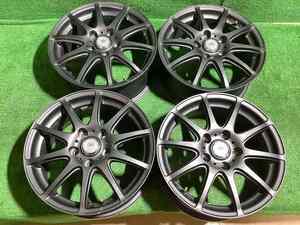 BADX LOXARNY SPORT 16インチアルミホイール 6.5J ＋48 5H PCD114.3 4本セット P2-3 EM