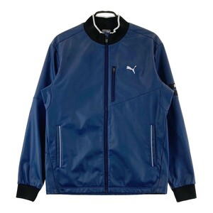 PUMA GOLF プーマゴルフ ジップジャケット ウィンドラミネート ネイビー系 L [240101162885] ゴルフウェア メンズ