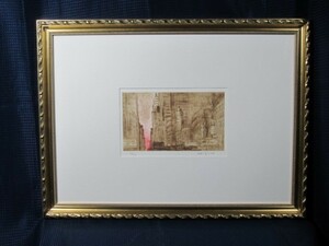 【本物の平松 礼二の銅版画をこの価格で貴方に！】 平松 礼二 銅版画「42nd Street」【コレクション保存真正品】