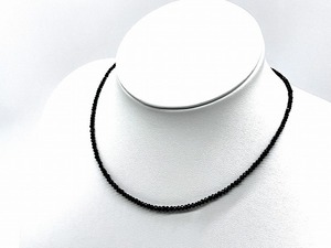 □ K18WG ブラックダイヤモンド20.00ct ネックレス 重さ：約5g 長さ：約37㎝ 中古品 □