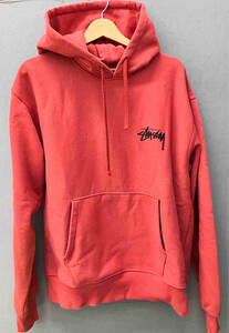 STUSSY ステューシー メンズ パーカー スウェット SKATE TOUGH HOODIE Mサイズ レッド系