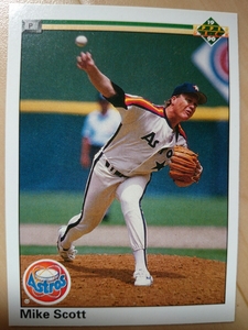 ★MIKE SCOTT UPPER DECK UD 1990 #125 MLB メジャーリーグ HOUSTON ASTROS ヒューストン アストロズ マイク スコット SFF
