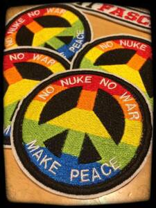 ■ワッペン#280■MAKE PEACE ワッペン■NO NUKE NO WAR