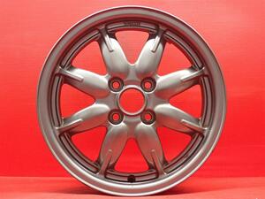 単品 純正 ホイール 1本 SUZUKI スズキ アルト HA36S X純正 15inch ★ 4.5J-15 PCD100 4穴 +45 ハブ54 ★ MAZDA マツダ キャロル ja15