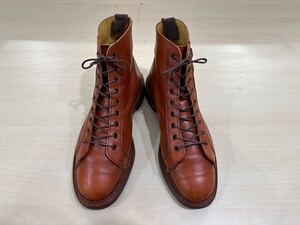 トリッカーズ Tricker’s モンキーブーツ 840942 9ホール 8.5 ブラウン 茶系 8 1/2 UK 27.0cm 27.5cm ワークブーツ 英国製 UK m6087