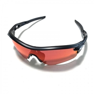 オークリー OAKLEY - プラスチック レッド×黒 偏光レンズ 美品 サングラス