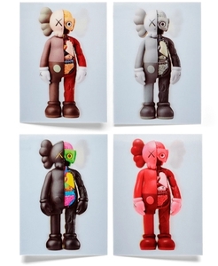 KAWS NGV 「Set of 4 Lenticular Postcard Companion Flayed」 カウズ レンチキュラー ポストカード コンパニオン フレイド 4枚セット