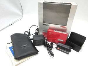 ☆AIWA アイワ ポータブルカセットプレーヤー カセットボーイ HS-PL70 充電できない為動作未確認 ジャンク 長期保管品 中古☆